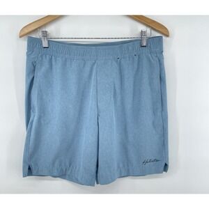 Hollister Athletic Shorts Mens M Blue Running Training Pull On 7" Inseam Stretch